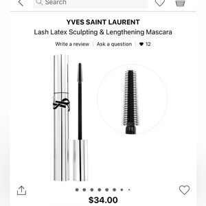BRAND NEW NWT YSL Lash Latex Sculpting & Lengthening Mascara